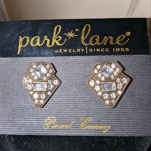Park Lane Antique Gold and Austrian Swarovski Crystal Earrings